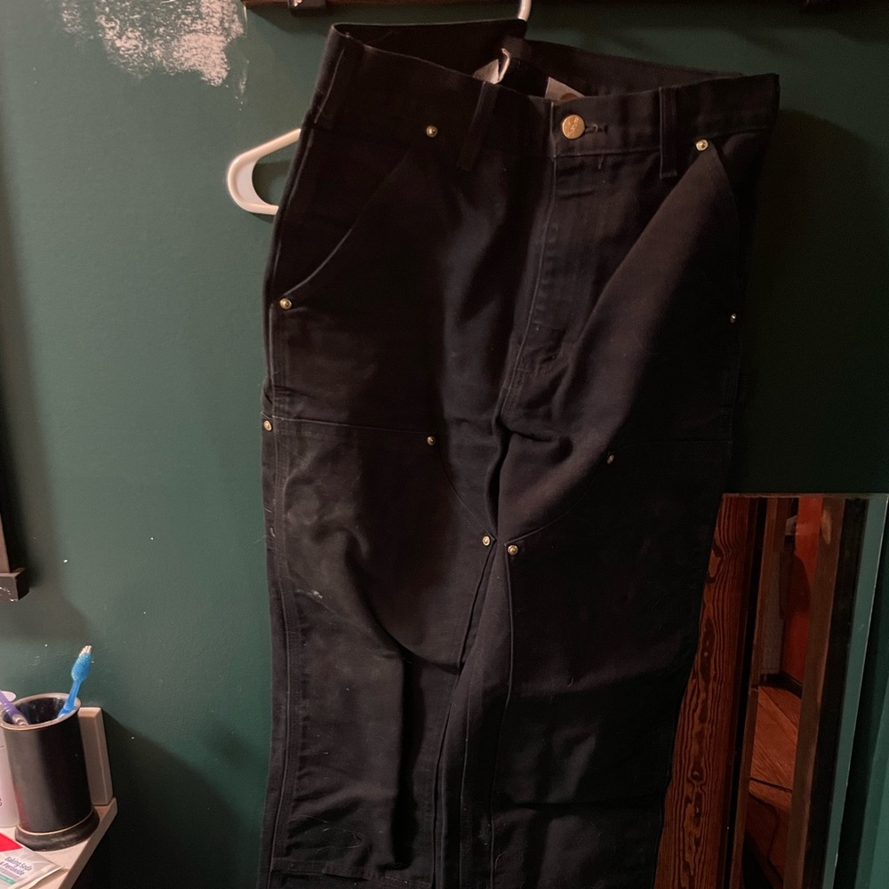 Raw hem carhartt double knee